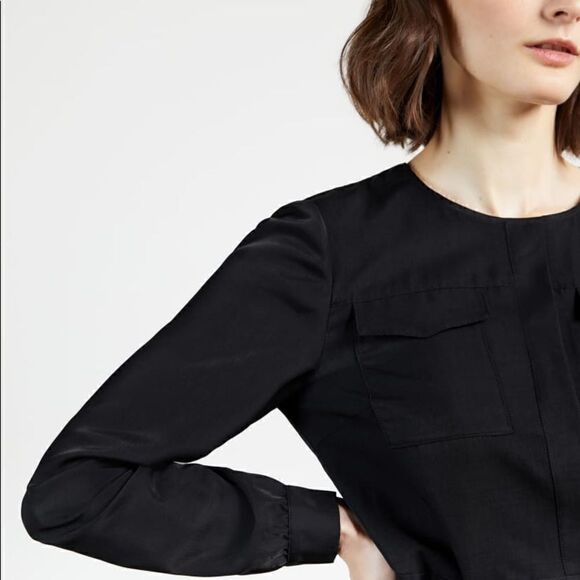 Ted Baker | NWT Aminna Long Sleeve Utility Midi Dress Size 3 in Navy Retail $298 - Picture 5 of 6